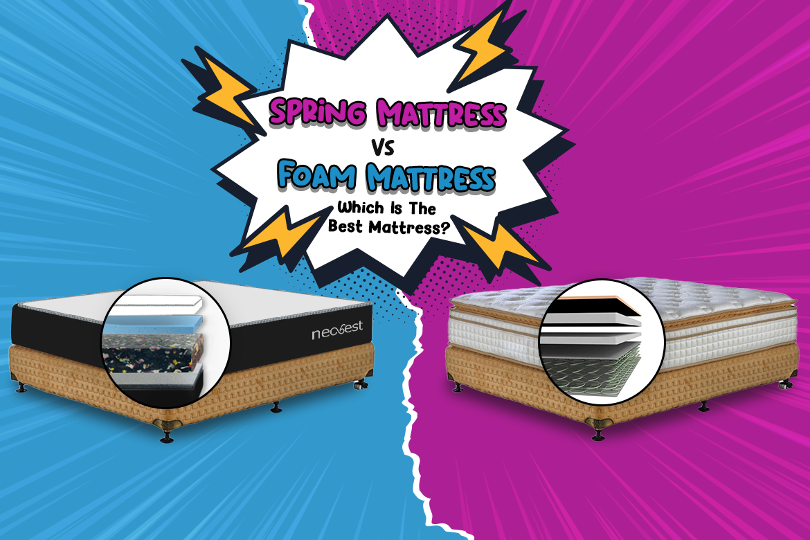 Spring Mattress Vs Foam Mattress- Which Is The Best Mattress?