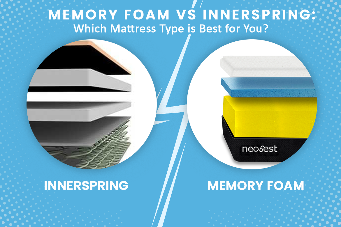 Memory Foam vs. Innerspring Mattresses: Choosing the Right Type for You